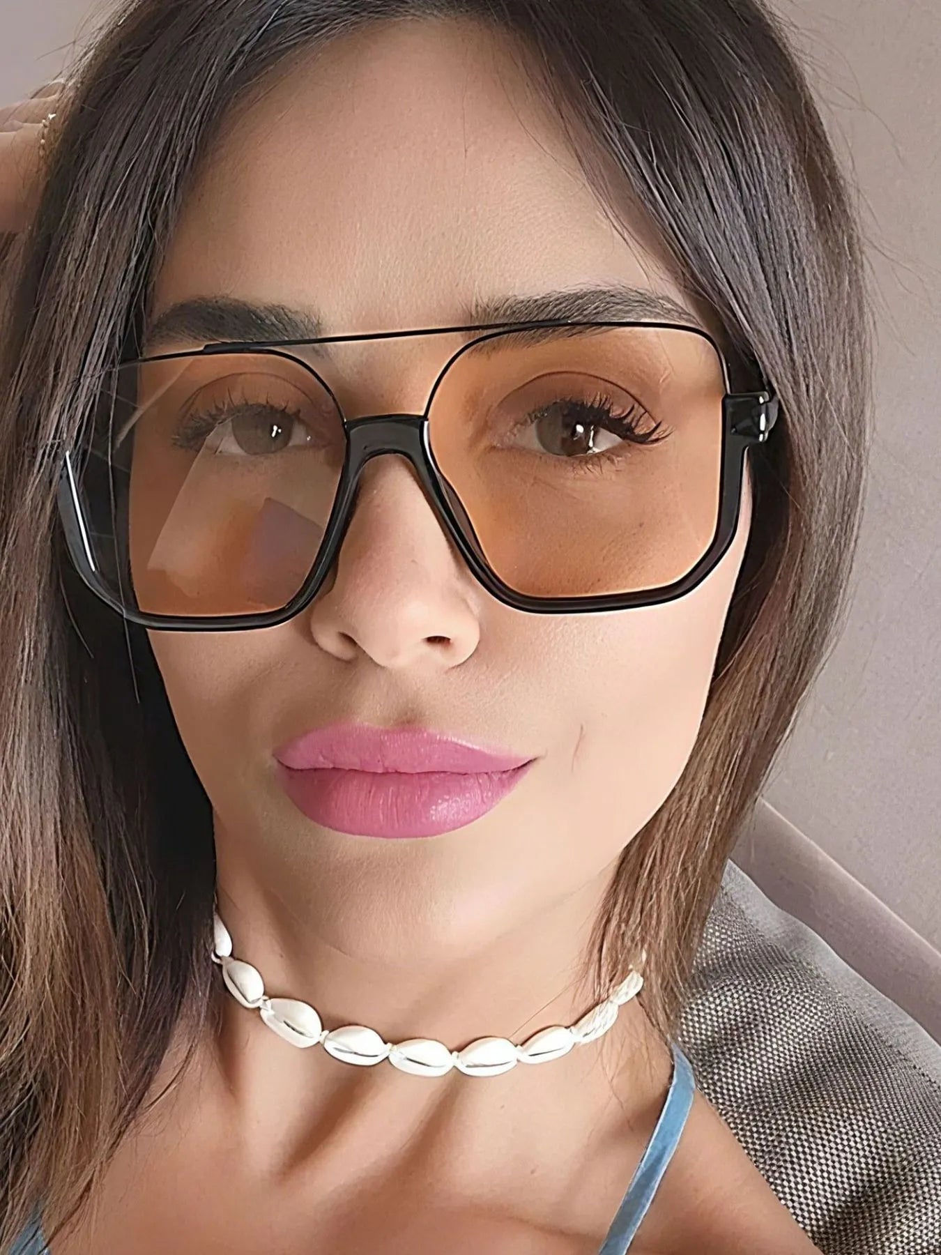 Oversized Square Frame Fashion Sunglasses
