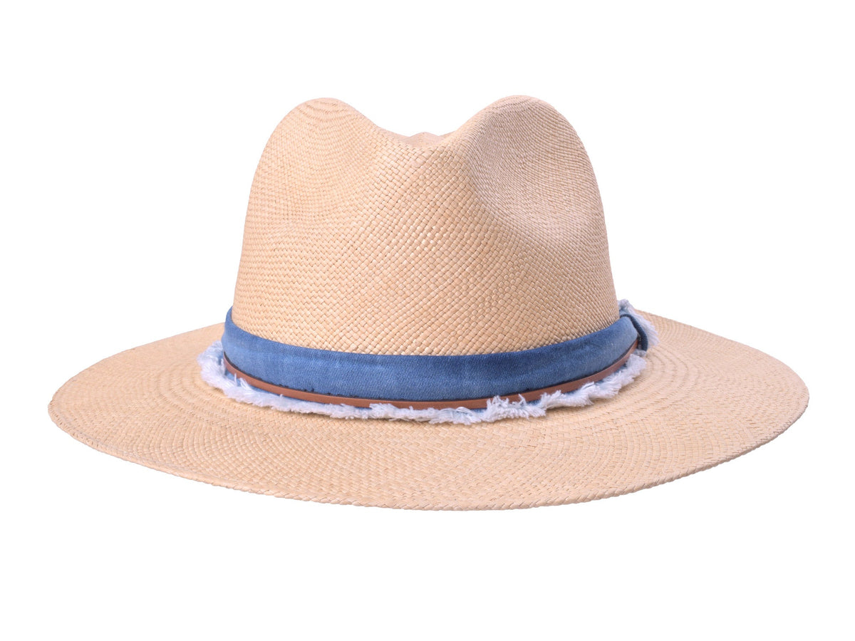 Indigo Panama Hat - Handwoven