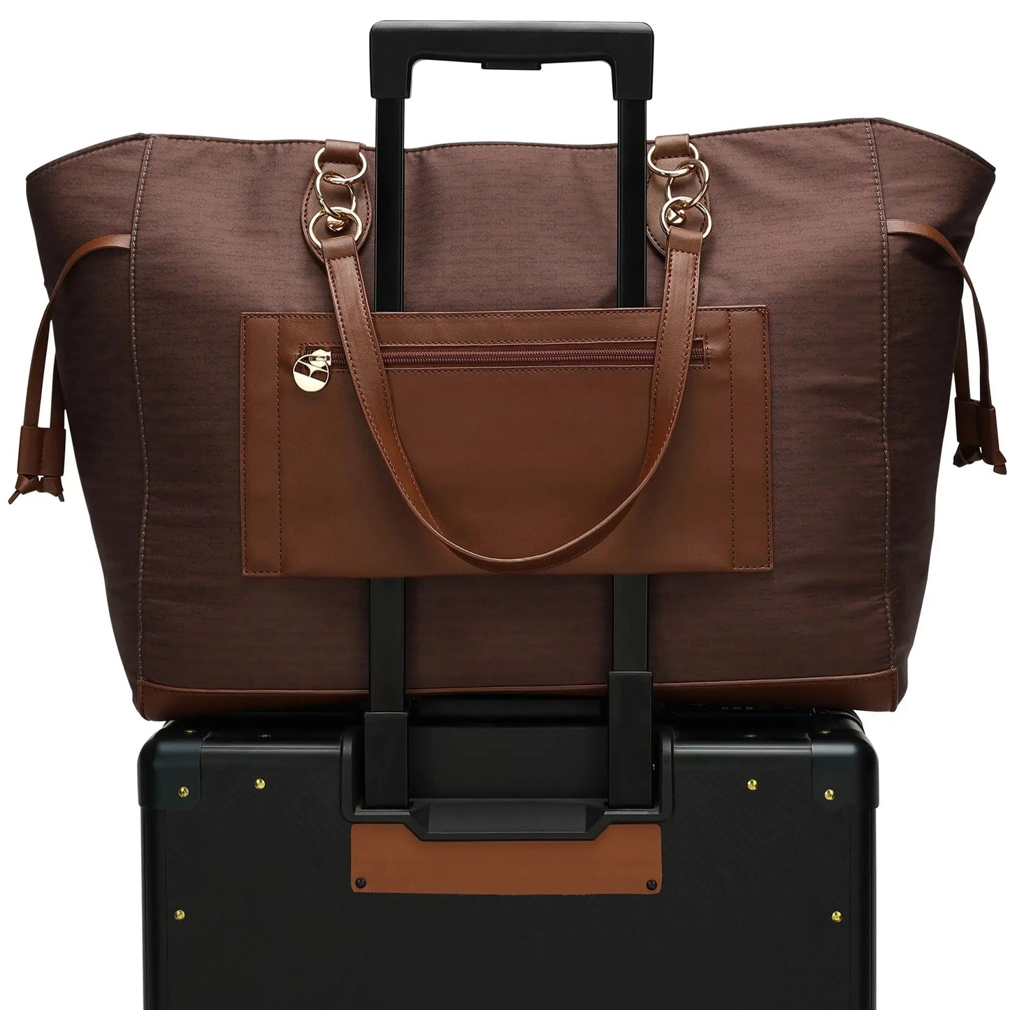 Eleganza 32L Monogram Weekender Tote Bag
