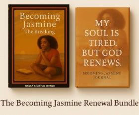 Paquete de renovación "Becoming Jasmine" (tapa dura + diario)