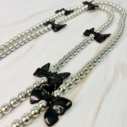 Bows And Beads Phone Wrist Lanyard and Cross Body Phone Lanyard Set