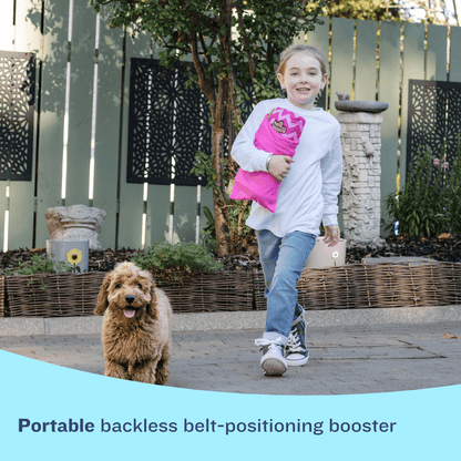 BubbleBum Inflatable Car Booster Seat - Travel Booster Seat - Pink Style ✔️
