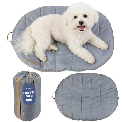 Travel Dog Bed – Foldable, Lightweight, Water Resistant Mat