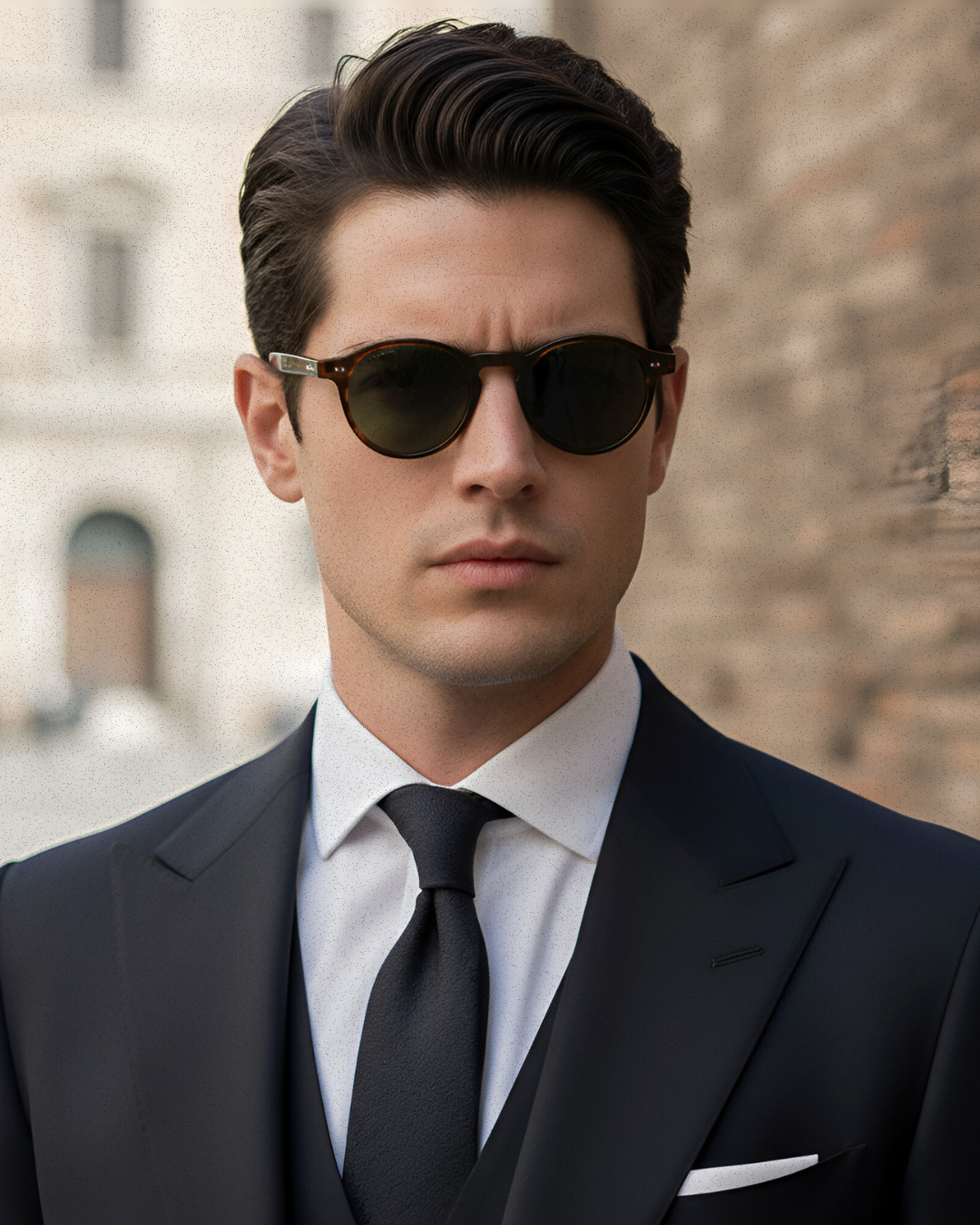 Belize Redon Round Acetate Sunglasses