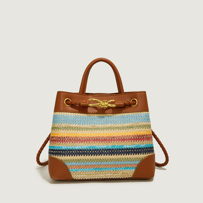 Messenger Bag Korean Niche Straw Woven Bag for Women Summer All Matching Beach Handbag
