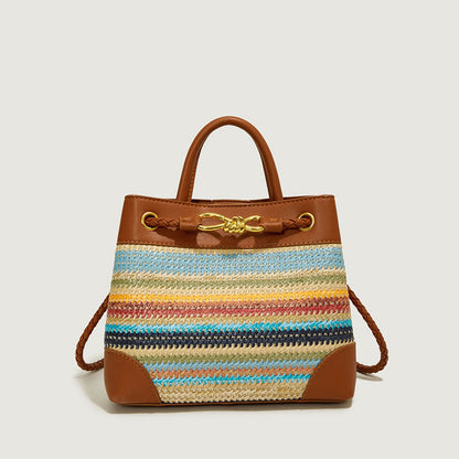Messenger Bag Korean Niche Straw Woven Bag for Women Summer All Matching Beach Handbag