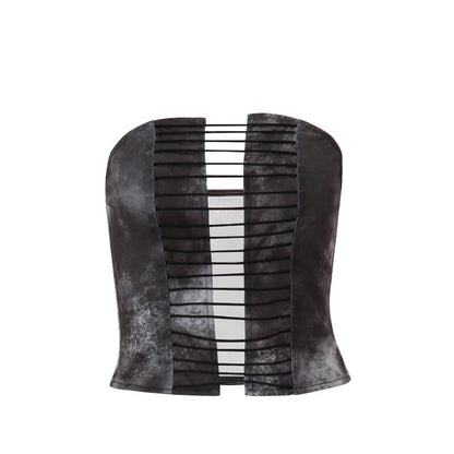 Summer Women Sexy Cutout Adult Lady like Woman Sexy off Shoulder Retro Tube Top Vest