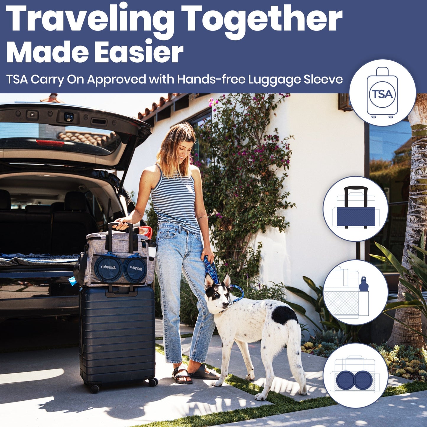 The Original Doggy Bag™ Dog Travel Bag for Supplies