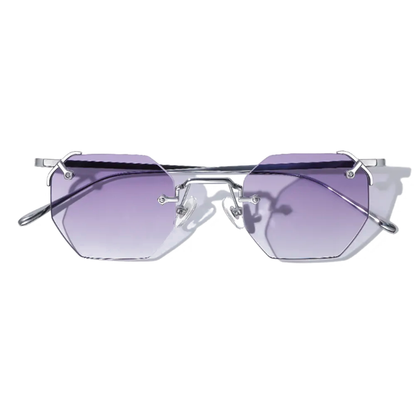 A.M. Metal Hexagon Sunglasses