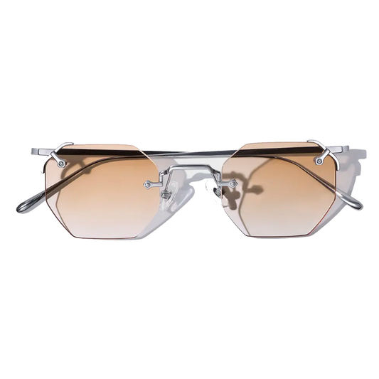 Aplos Metal Hexagon Sunglasses