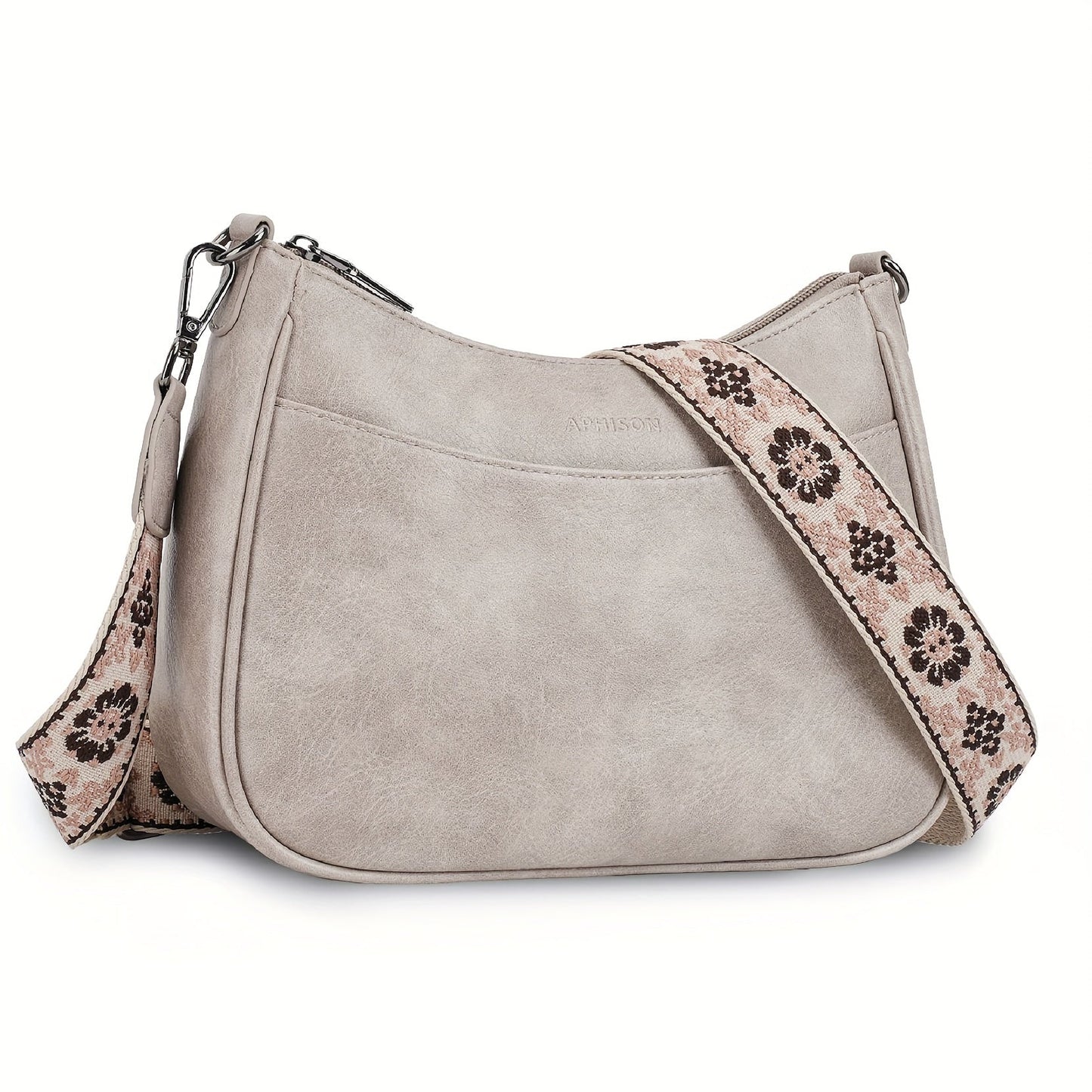 Vintage Crossbody Bag Chic Shoulder Purse Adjustable Strap