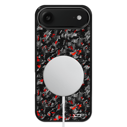 iPhone | Red Flake Forged Carbon Fiber Case | CLASSIC Series