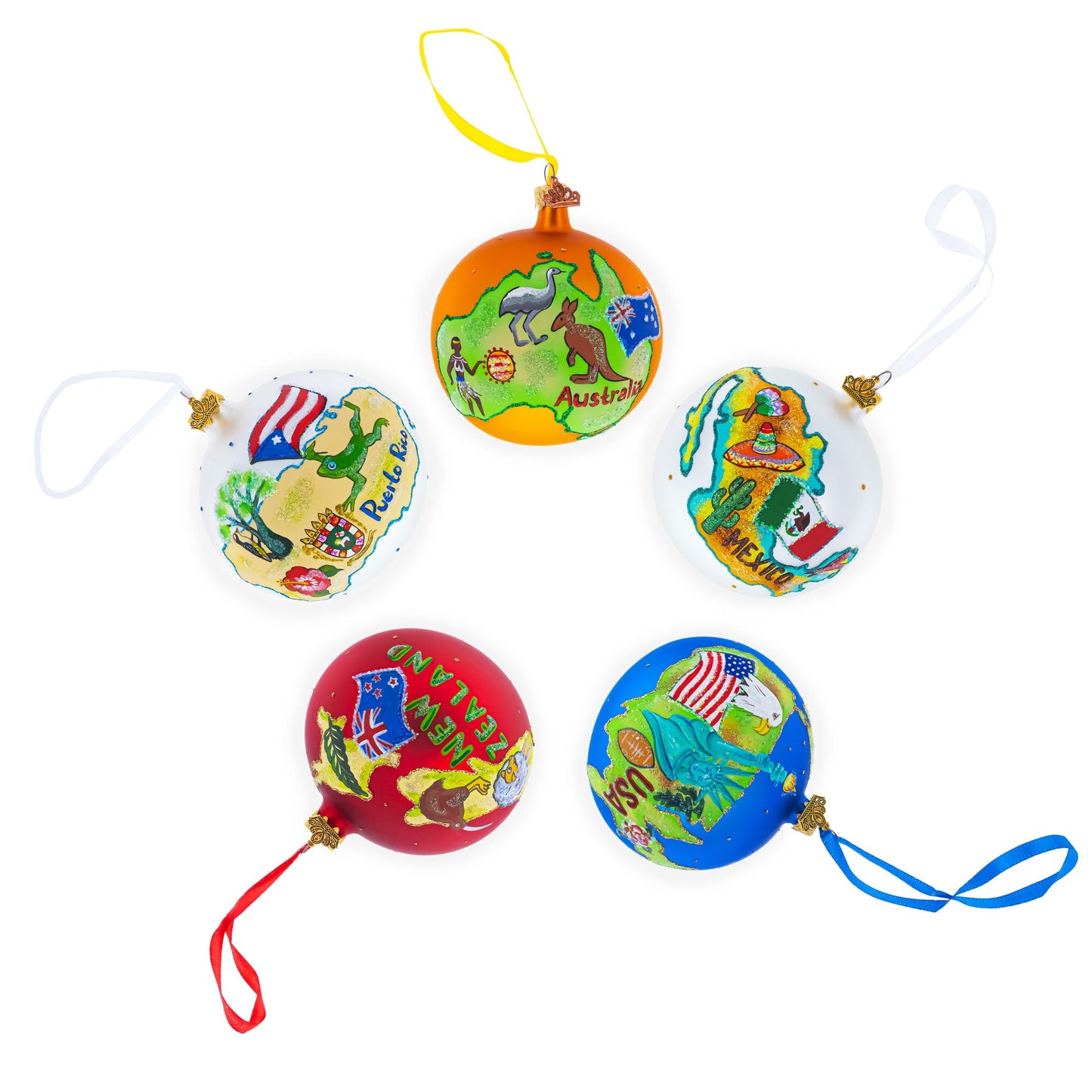 Travel to Canada Glass Ball Christmas Ornament 4 Inches