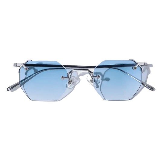 Nero Metal Hexagon Sunglasses