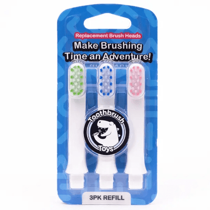 Toothbrush Toys Kids Toothbrush Replacement Heads 3-Pack