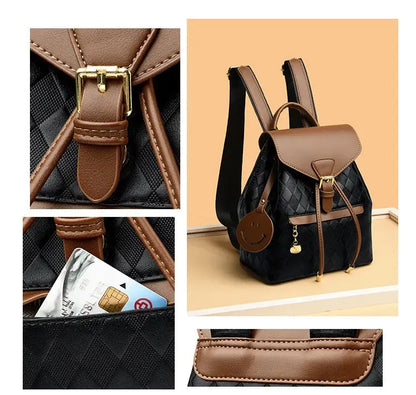 Female Backpack Casual Multifunction Women Leather Backpack